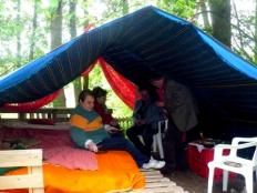 Namiot gościnny - spalnia | Hotel Śniadówko nad Wkrą